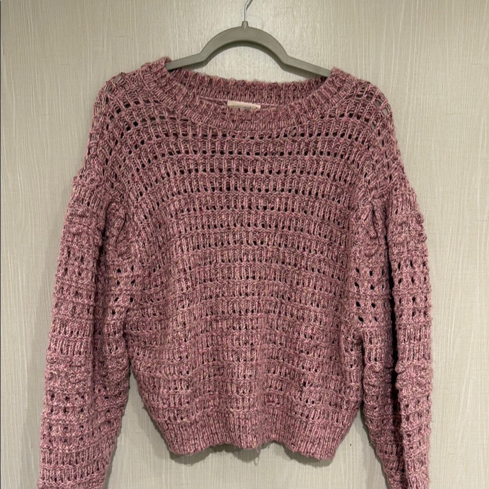 Women's Pink Knit Sweater